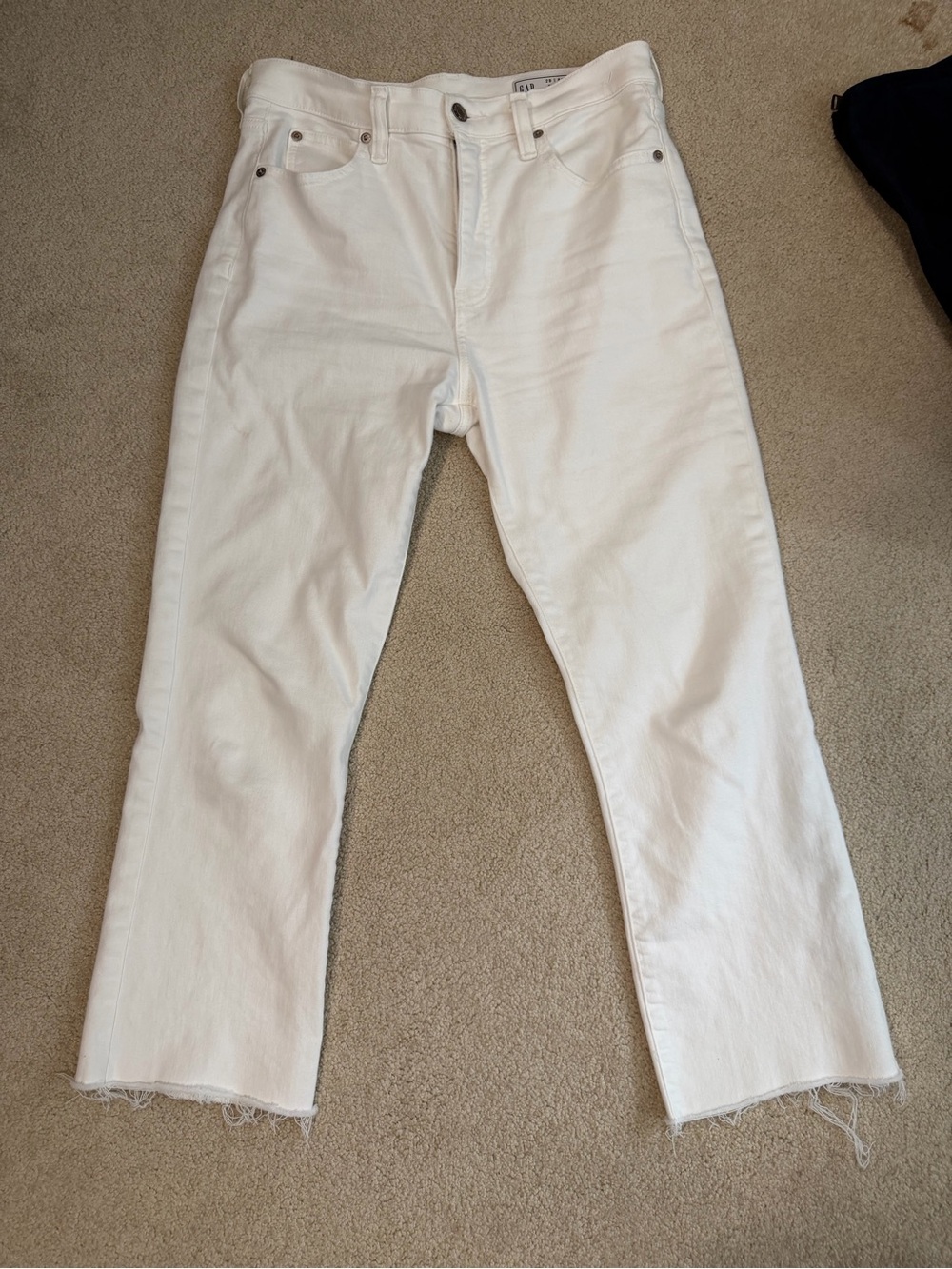 GAP White Women's Straight-Leg Jeans